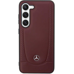 Etui Mercedes Leather Urban Line do Galaxy S23, czerwone
