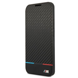 Etui z klapką BMW M Collection Triangles do Galaxy S22+, czarne