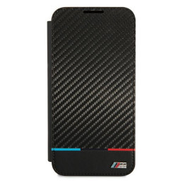 Etui z klapką BMW M Collection Triangles do Galaxy S22+, czarne