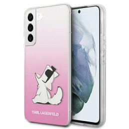 Etui Karl Lagerfeld Choupette Eat do Galaxy S22+, różowy/pink