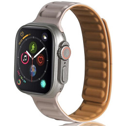 Magnetyczny pasek Beline do Apple Watch 42/44/45/49mm khaki