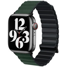 Magnetyczny pasek Beline Pro do Apple Watch 42/44/45/49mm czarno/zielony