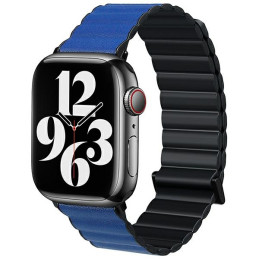 Magnetyczny pasek Beline Pro do Apple Watch 38/40/41mm czarno/niebieski