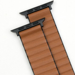 Magnetyczny pasek Beline Pro do Apple Watch 38/40/41mm czarno/brązowy