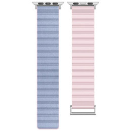 Magnetyczny pasek Beline Pro do Apple Watch 38/40/41mm różowo/błękitny