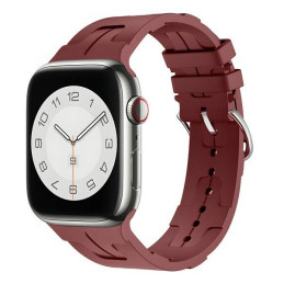 Silikonowy pasek Beline do Apple Watch Ultra 38/40/41mm bordowy