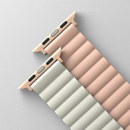 Magnetyczny Pasek UNIQ Revix do Apple Watch 1/2/3/4/5/6/7/8/9/SE/SE2/Ultra/Ultra 2 42/44/45/49mm.  różowy-beżowe