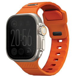 Pasek UNIQ Stride do Apple Watch 1/2/3/4/5/6/7/8/9/SE/SE2/Ultra/Ultra 2 42/44/45/49mm, pomarańczowy